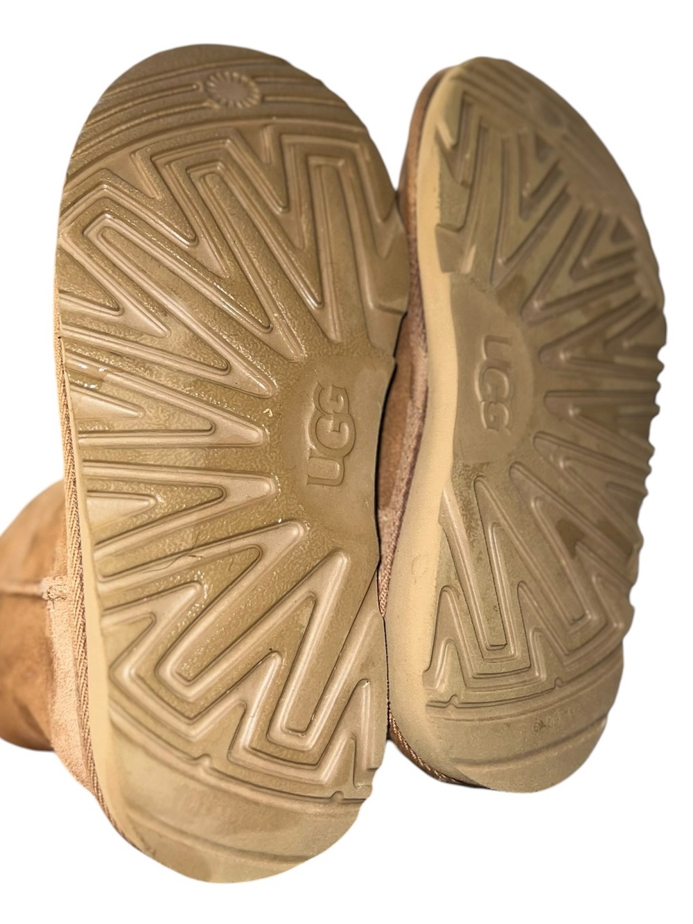 UGG Classic II Chestnut Sheepskin Boots Kids Size 1 Youth EU 32 Genuine Suede - Picture 8 of 9